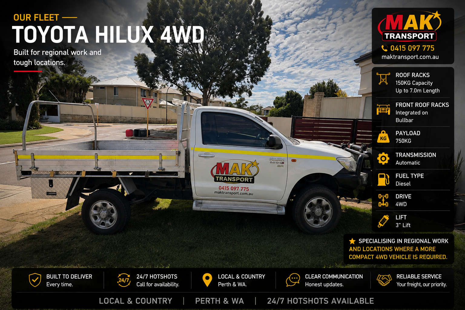 MAK Transport Toyota Hilux 4WD