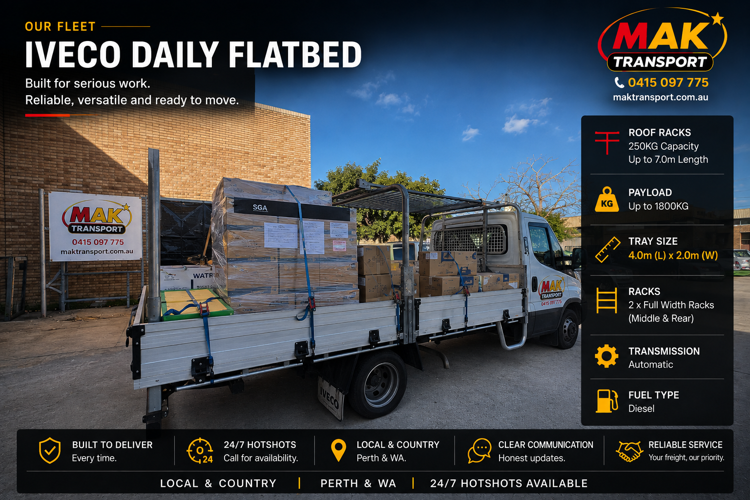 MAK Transport Iveco Daily Flatbed
